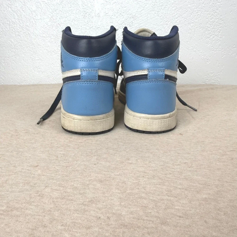 Nike Air Jordan 1 High OG Navy White Light‎ Blue Sneakers DC0774 110 Youth 6Y